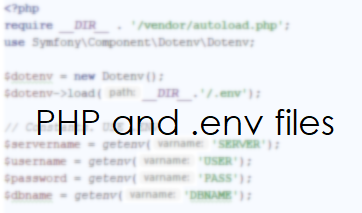 Setting up .env files with PHP